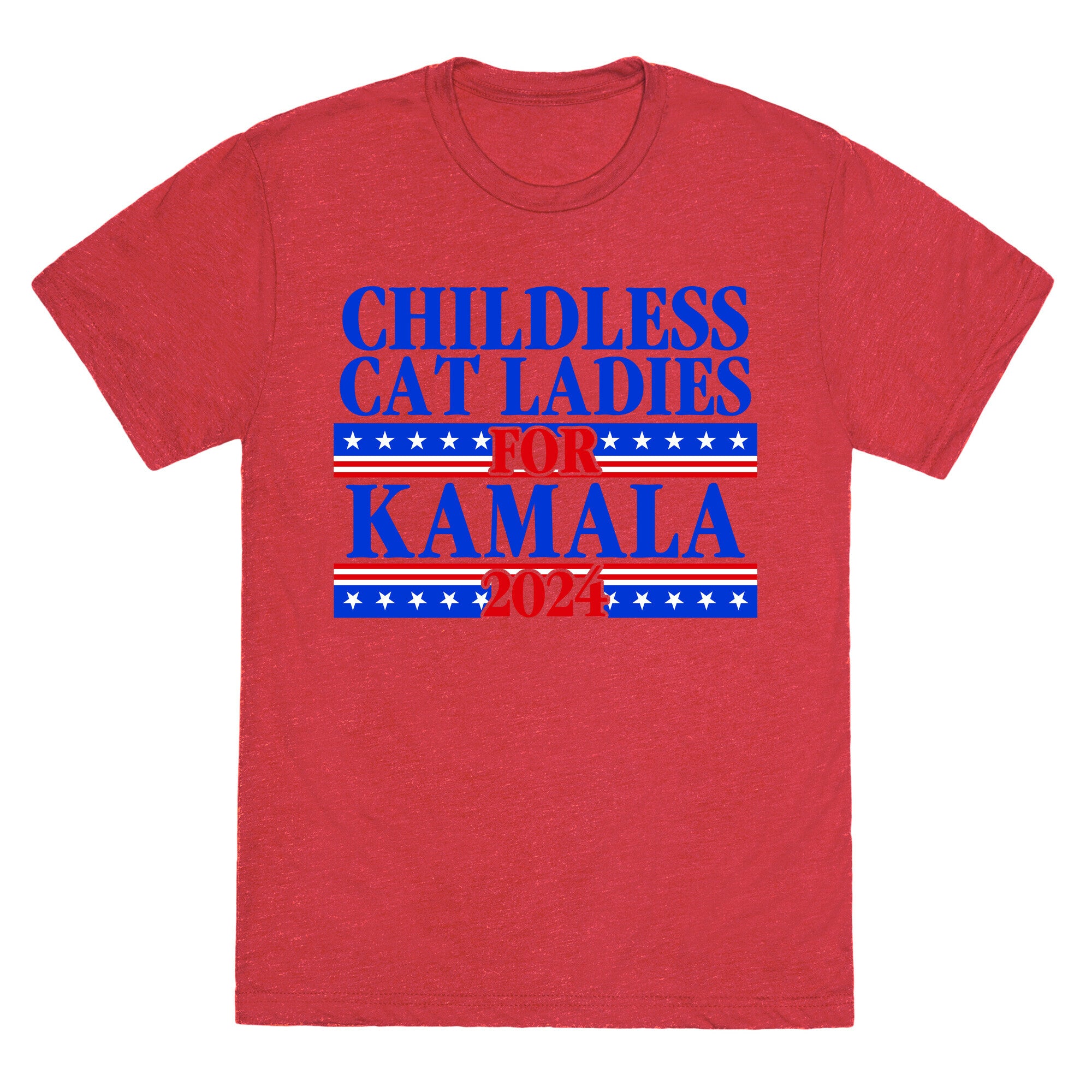 Patriotic Childless Cat Ladies for Kamala Unisex Triblend Tee